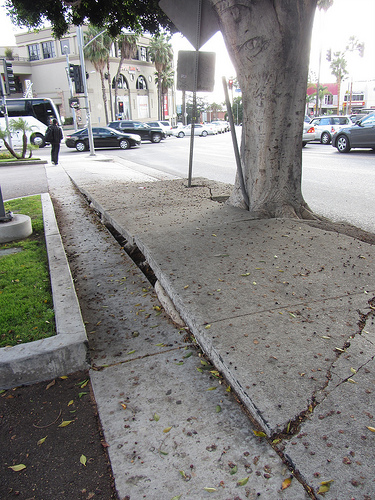 LA's sidewalk repair program now prioritzes where people actually walk