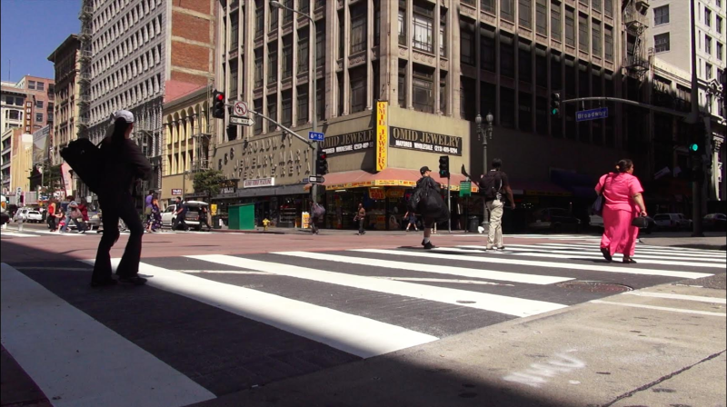 Does Montclair targeting pedestrians really make them safer? DTLA pedestrians photo via LADOT