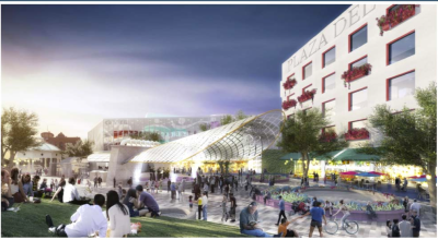 Recognize this place? Me, neither. It was Primestor's proposal for the "Plaza del Mariachi." (Source: Metro)