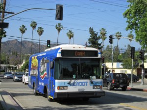 LADOT is recommending expanding its transit services, including DASH bus service - photo via Walk Eagle Rock