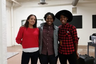 Moderator Sahra Sulaiman with panelists Tamika Butler and Zahra Alabanza. Photo: Jean Khut
