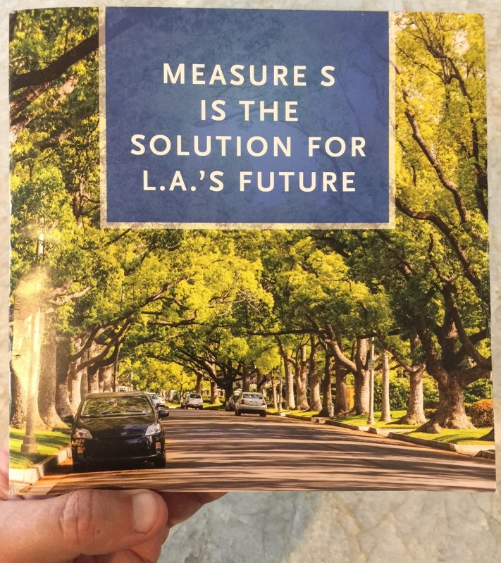 Measure S mailer. Photo: Joe Linton/Streetsblog L.A.