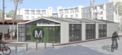 Rendering of Union Station bike hub - via Metro