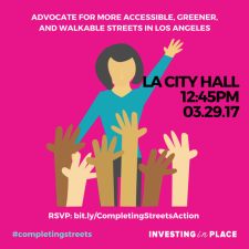 Investing in Place is mobilizing for Wednesday's Transportation Committee meeting