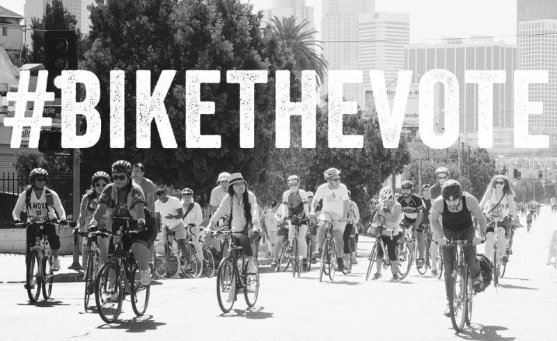 Offensive comments resulted in Bike the Vote rescinding their endorsement of bicycle activist candidate Joe Bray-Ali. Bike the Vote photo by Erik Charlot