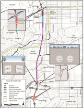 Map of the canceled 710 North freeway tunnel project - via Metro