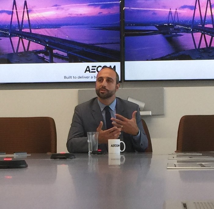 Metro Chief Innovation Officer Joshua Schank speaking last week. Photo by Joe Linton/Streetsblog L.A.