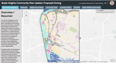 City Planning posted the interactive map of Boyle Heights this past weekend to highlight zoning.