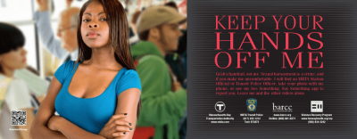 Sexual harassment on transit is a well-known problem. But few agencies are doing much to reduce it. PSA via Boston MBTA