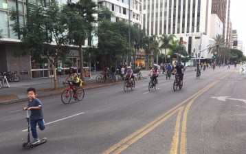 People of all ages enjoyed yesterday's CicLAvia event. All photos Joe Linton/Streetsblog L.A.