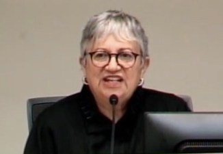 California Air Resources Board chair Mary Nichols addresses the board last week. Image: Air Resources Board (screengrab)