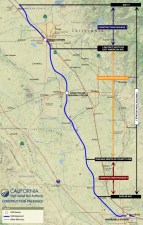Are CA High-Speed Rail Central Valley overruns really an existential moment? Or costs associated with most mega-projects? Map via CaHSRA