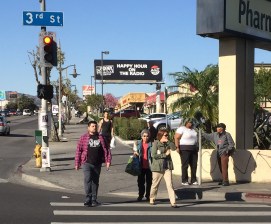The walk signal starts during the red light phase - Leading Pedestrian Interval at 3rd Street and Vermont Avenue in Los Angeles. Photo by Joe Linton/Streetsblog L.A.