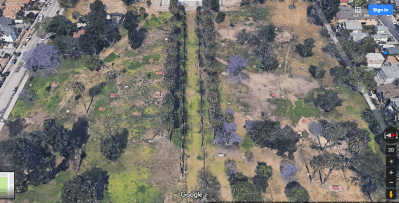 The eastern section of South Park will undergo a major renovation beginning this month. (Google maps)