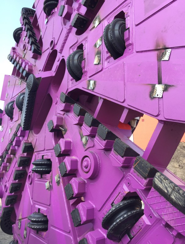 Metro's Purple Line extension section 1 tunnel boring machines haven't had it easy. Photo by Joe Linton/Streetsblog L.A.