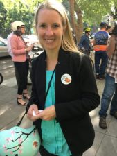 Caltrans Chief of Pedestrian and Bicycle Safety Rachel Carpenter at the recent (Deputy) Director's Ride in Sacramento. Photo: Melanie Curry/Streetsblog