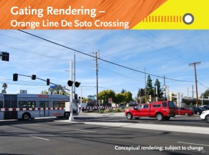 Rendering of Orange Line traffic gate - via Metro