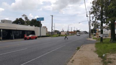 Wide, deadly streets are the norm in Baton Rouge, one of the deadliest cities for walking. Photo: Bike Baton Rouge