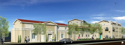 The Paul R. Williams Apartments at 1010 E. Jefferson Blvd. in Historic South Central. Williams was the first African-American architect to receive the AIA Gold Medal (it was awarded posthumously in 2017; Williams died in 1980).   Source: Hollywood Community Housing Corporation