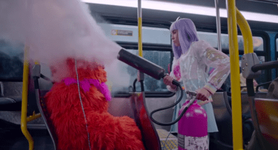 Kindness in action. In a new Metro etiquette PSA, "Super Kind" blasts "Rude Dude" in the face for listening to loud music.