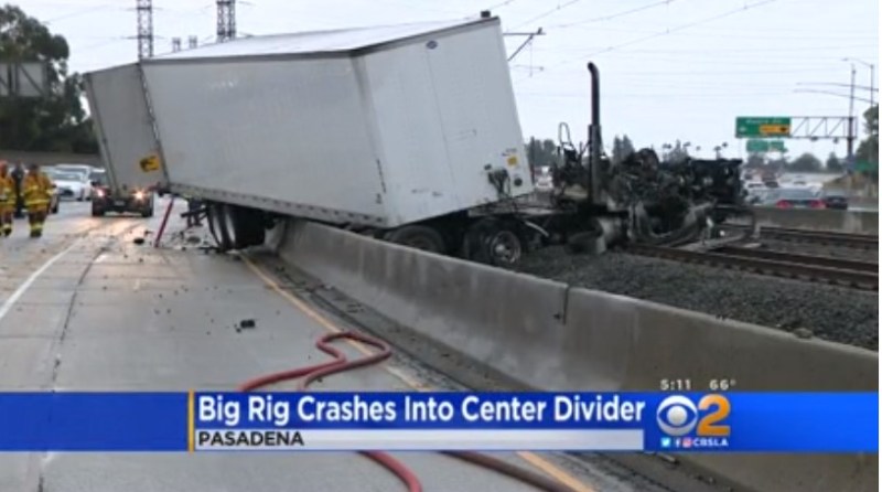 Metro voted to fund next steps to fix the unsafe freeway conditions that result in crashes repeatedly shutting down the Gold Line. Photo via CBS
