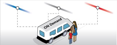 Metro's year-long three-station Mobility On Demand pilot is expected to start in January 2019. All images via Metro