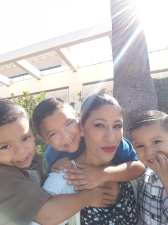 Rose Gutiérrez and three of her sons (the other is 23 and living on his own) slept in a Safe Parking L.A. lot