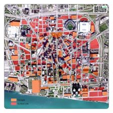 Detroit's downtown parking lots via Data Driven Detroit