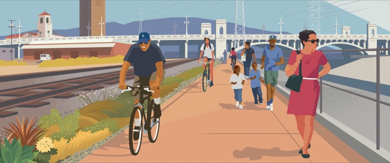 Metro is hosting input meetings for its L.A. River path gap closure project. Image via Metro