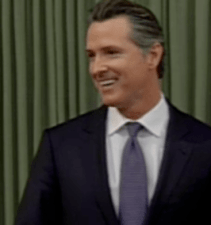 CA Governor Gavin Newsom delivering his State of the State address. Image: Screengrab from CATV