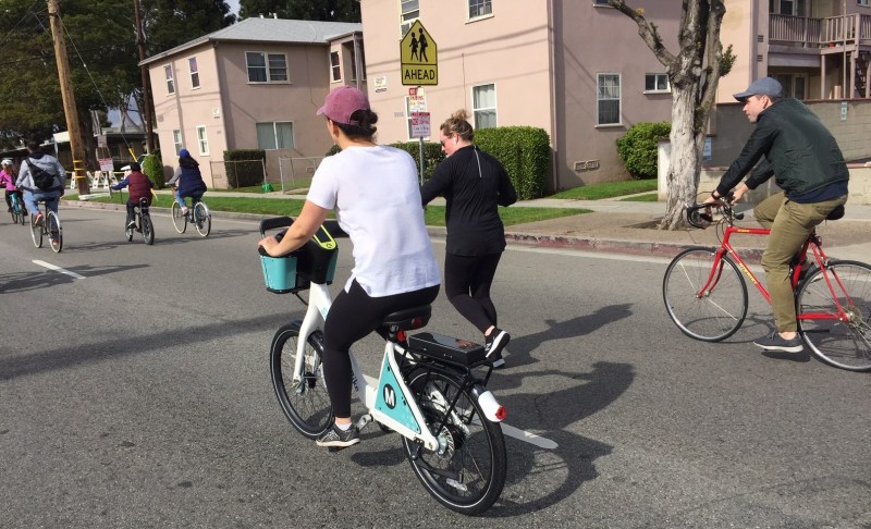 Bicycling and bike-share are looking like important ways to get around during the Coronavirus pandemic. Photo by Joe Linton/Streetsblog L.A.
