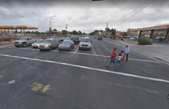 McDowell Road and 43rd Street in Phoenix was one of a dozen locations in Phoenix where pedestrian crashes were concentrated, according to an Arizona Republic Investigation. You can see why. Photo: Google Maps