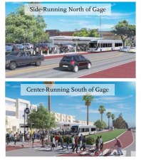 Two Vermont Avenue BRT options - from Metro staff report