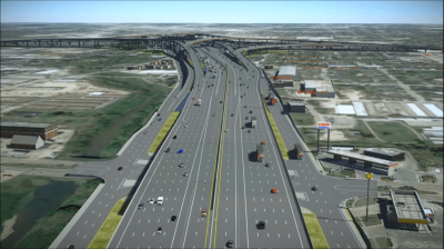 The North Houston Highway Improvement Project will expand already vast swaths of highway through the middle of Houston, displacing homes and businesses and dividing communities. Image: Texas Dept.of Transportation