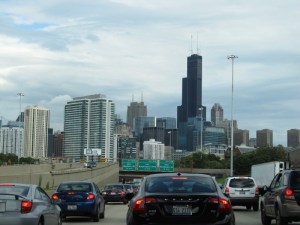 No amount of pavement can alleviate the traffic in Chicago, because any amount of roadway just attracts more people in cars. Photo: Ken Lund/Flickr