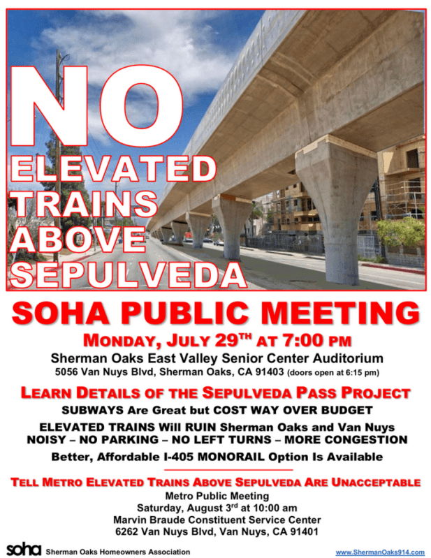 SOHA No elevated trains flier - via SOHA website