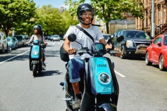 A Revel scooter in New York. Photo: Revel