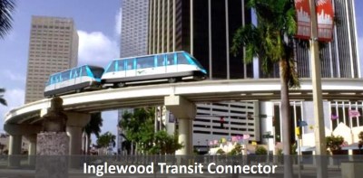 Inglewood people-mover. Rendering via Envision Inglewood