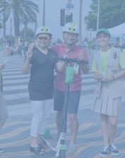Santa Monica's pioneer e-scooter/e-bike program provides an important look at how shared mircromobility is performing. Photo via SM report