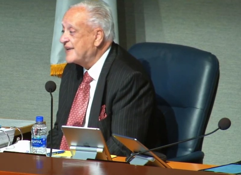 SCAQMD Chair William Burke - capture from AQMD video