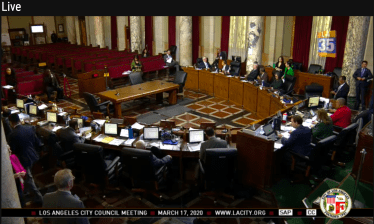 Last Tuesday's city council meeting was held in an empty chamber. Those hoping to make public comment were kept outside under a tent in the cold. They could see and hear the councilmembers, but the councilmembers could only hear them. [Screenshot of the live feed taken at some point during the eight hour marathon.]