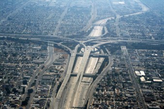 People who live near freeways are subject to higher levels of particulates. Photo by Remi Jouan, from Wikipedia