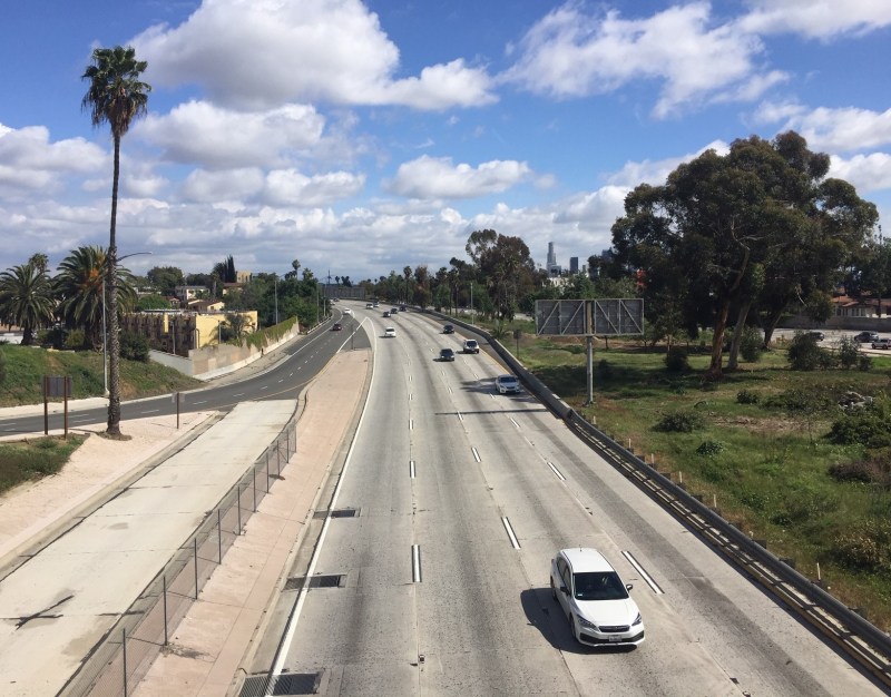 Air is clean, traffic is down, but speeding is up in L.A. during the pandemic. Photo: Joe Linton/Streetsblog L.A.