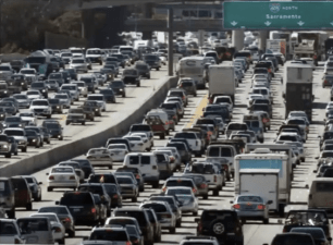 California traffic doesn't look like this right now, but it probably will once we emerge from COVID-19--and it's a direct result of prioritizing car speed as an environmental impact under CEQA. Image: OPR