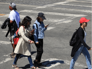 The pervasive belief that this is a more dangerous behavior than driving two thousand pounds of metal at high speeds shows just how much car culture has distorted our thinking. Source: Creative Commons.