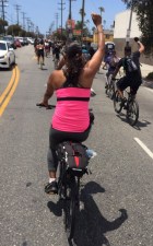 Photo: Joe Linton/Streetsblog LA. More : https://la.preprod-streetsblog.alley.ws/2020/06/08/l-a-cyclists-ride-for-justice-for-george-floyd/