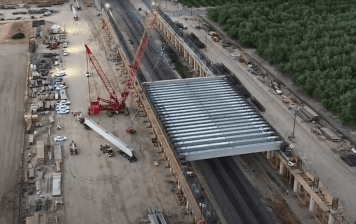 A recent image of the Wasco viaduct, one of the 30 some construction sites that are part of California HSR. Photo: CAHSRA