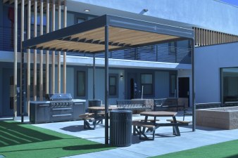 Rendering of the entrance to permanent supportive housing in Kensington. Image: City of Lancaster