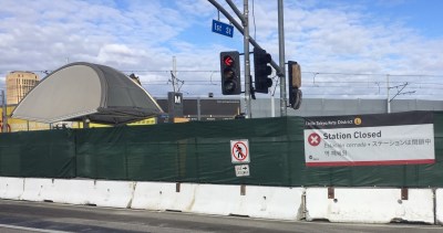 Metro's Little Tokyo L Line Station is closed. Photos by Joe Linton/Streetsblog L.A.
