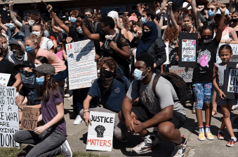Protest in Marin, June 2020. Photo by Daniel Arauz